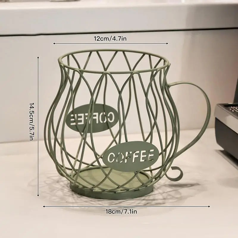 Large Capacity Coffee Pod Storage Basket