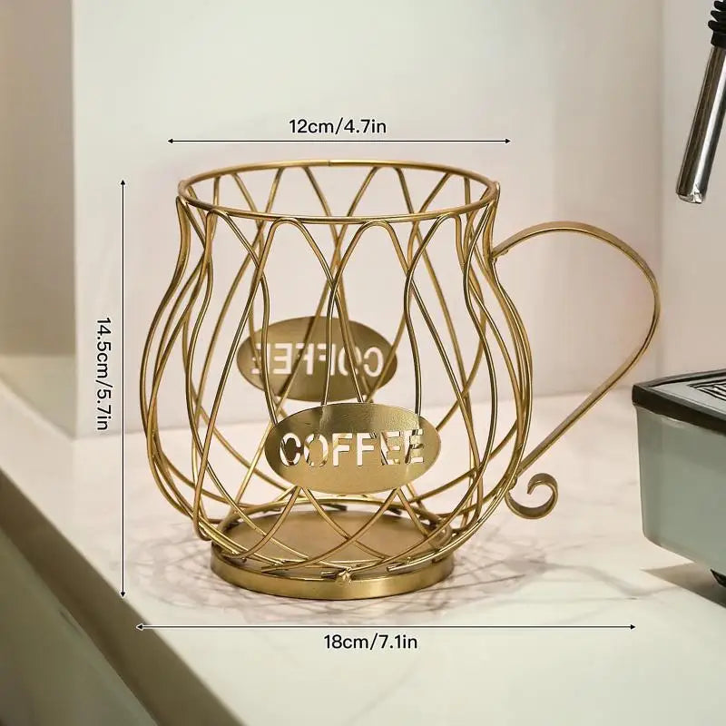 Large Capacity Coffee Pod Storage Basket