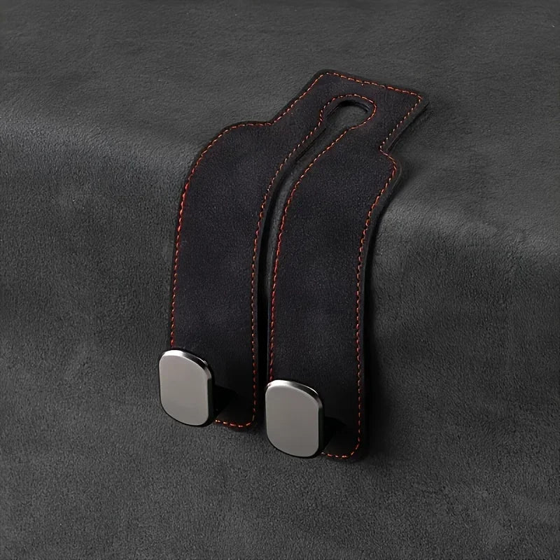 Premium Suede Car Headrest Hook (2pack)
