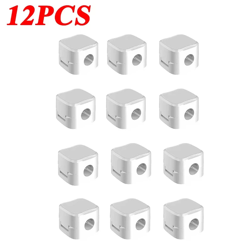 Magnetic Cable Clips – Adjustable Cord Holder Set (Desk, Car & Home)