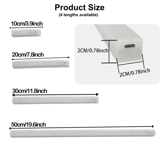 Motion Sensor LED Light Bar – Rechargeable Night & Cabinet Light