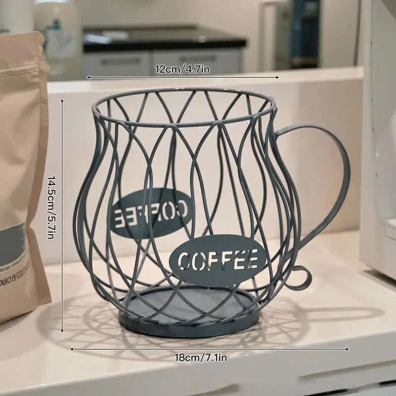 Large Capacity Coffee Pod Storage Basket