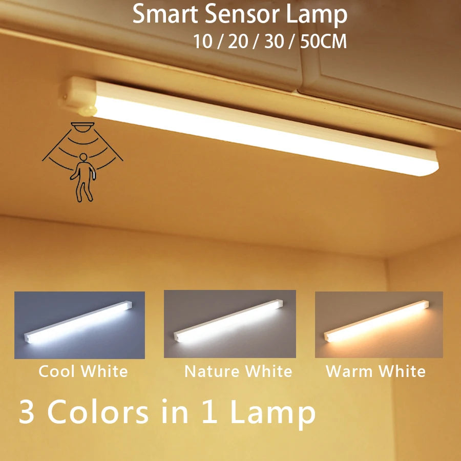 Motion Sensor LED Light Bar – Rechargeable Night & Cabinet Light