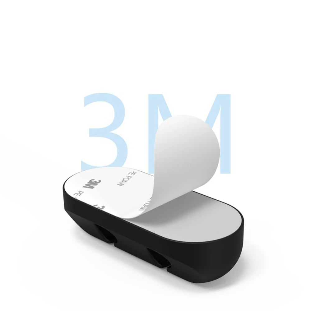 Silicone Cable Organizer Strip – 5 Slot Cord Holder for Desk & Nightstand