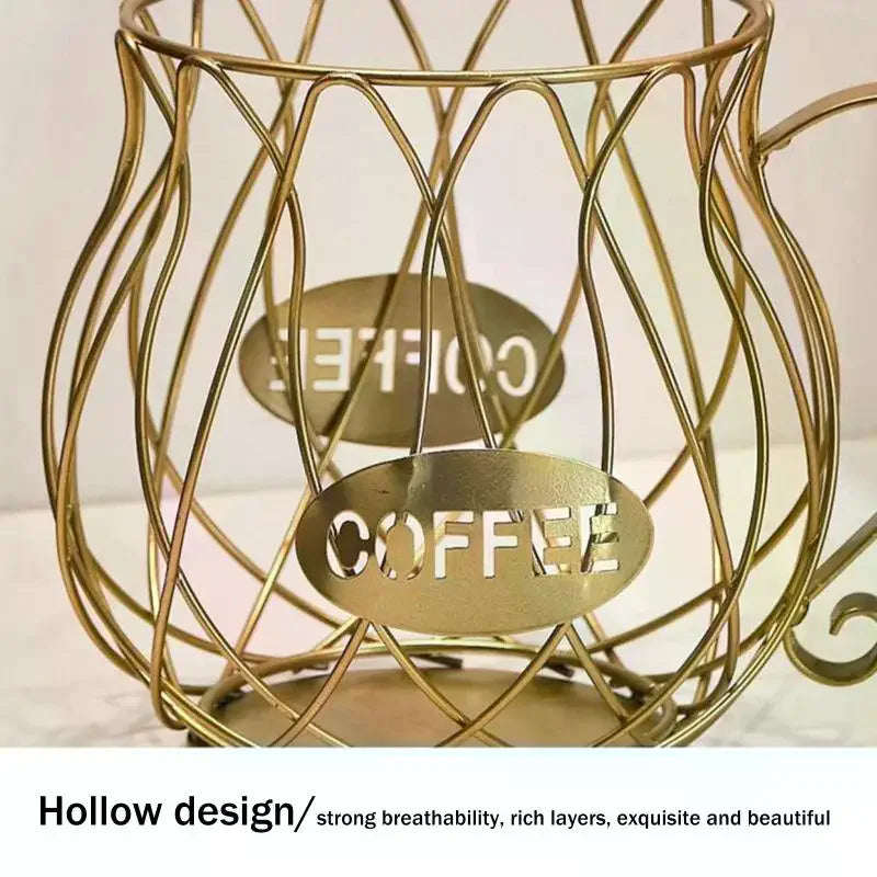 Large Capacity Coffee Pod Storage Basket