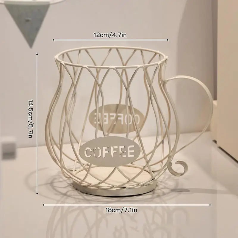 Large Capacity Coffee Pod Storage Basket