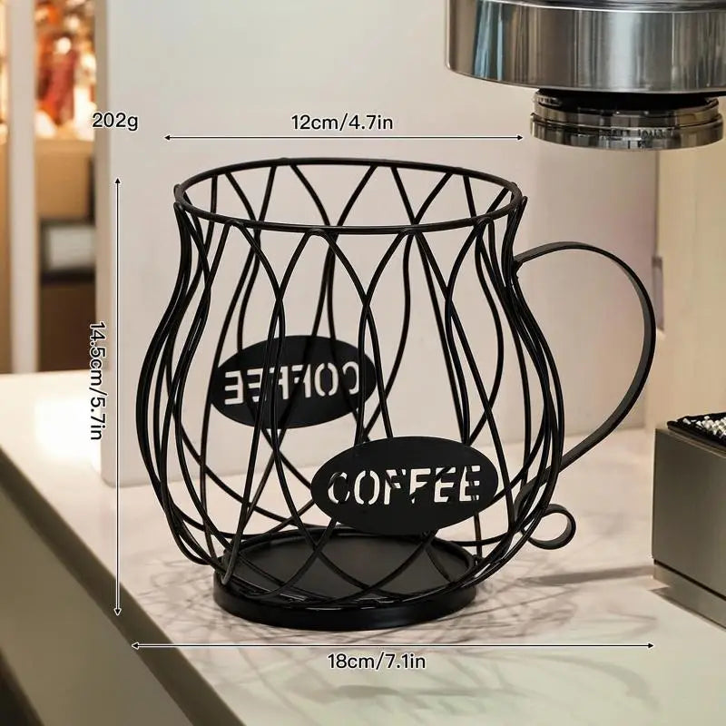 Large Capacity Coffee Pod Storage Basket