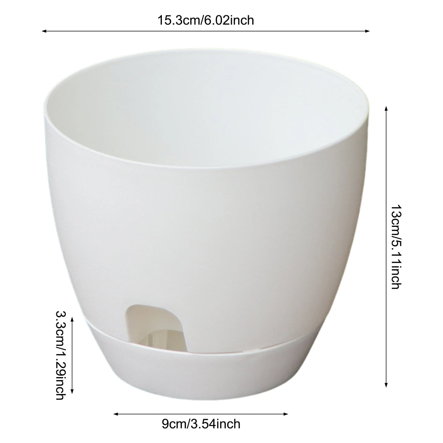 Smart Self-Watering Flower Planter with Tray