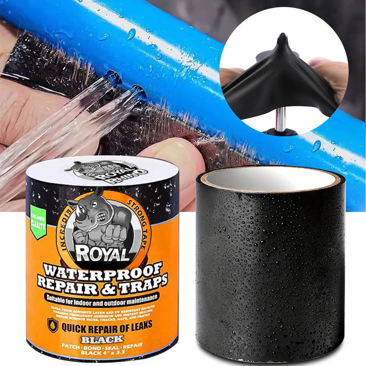 FlexSeal Waterproof Repair Tape – Instant Leak Stop Solution