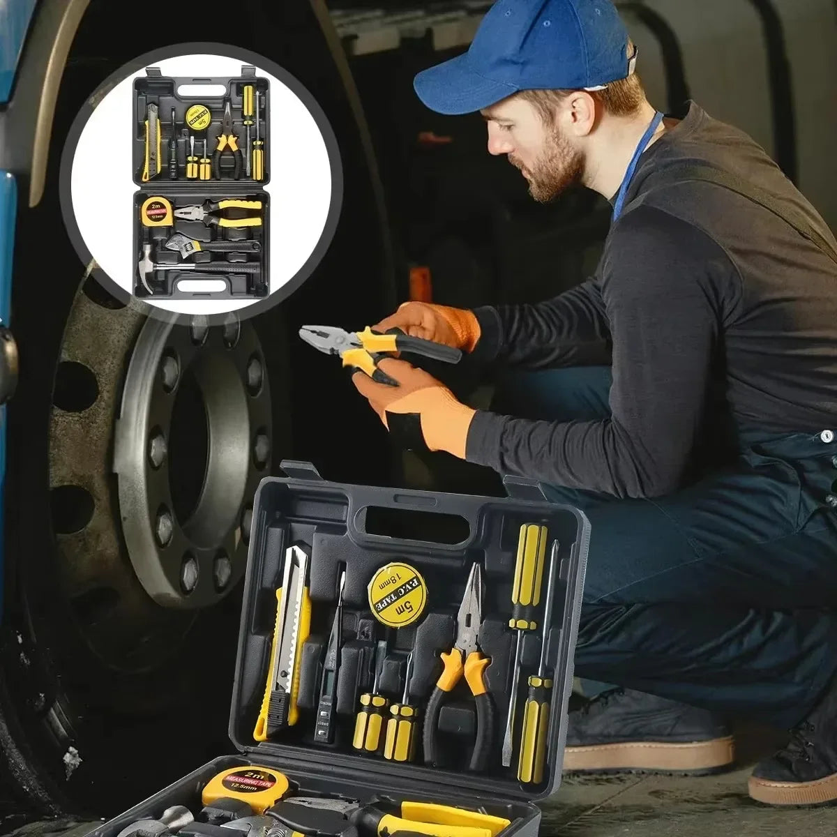 13 in 1 Tool Kit with  Storage Case