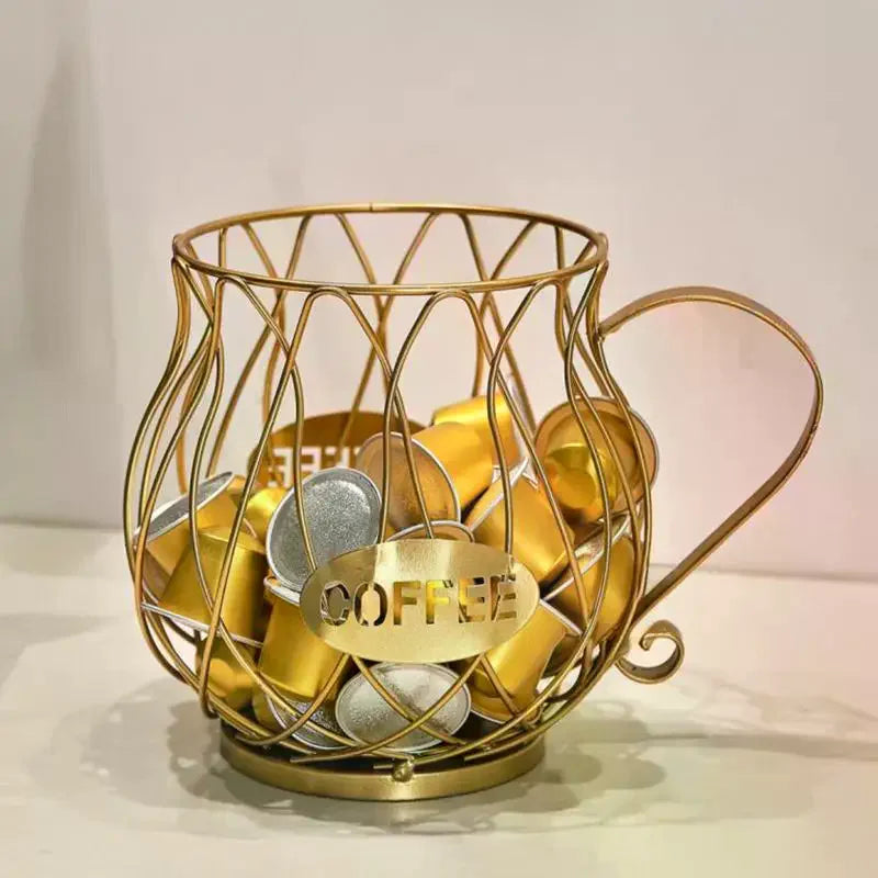Large Capacity Coffee Pod Storage Basket