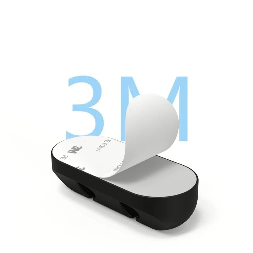 Silicone Cable Organizer Strip – 5 Slot Cord Holder for Desk & Nightstand