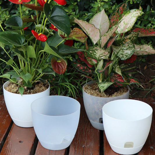 Smart Self-Watering Flower Planter with Tray