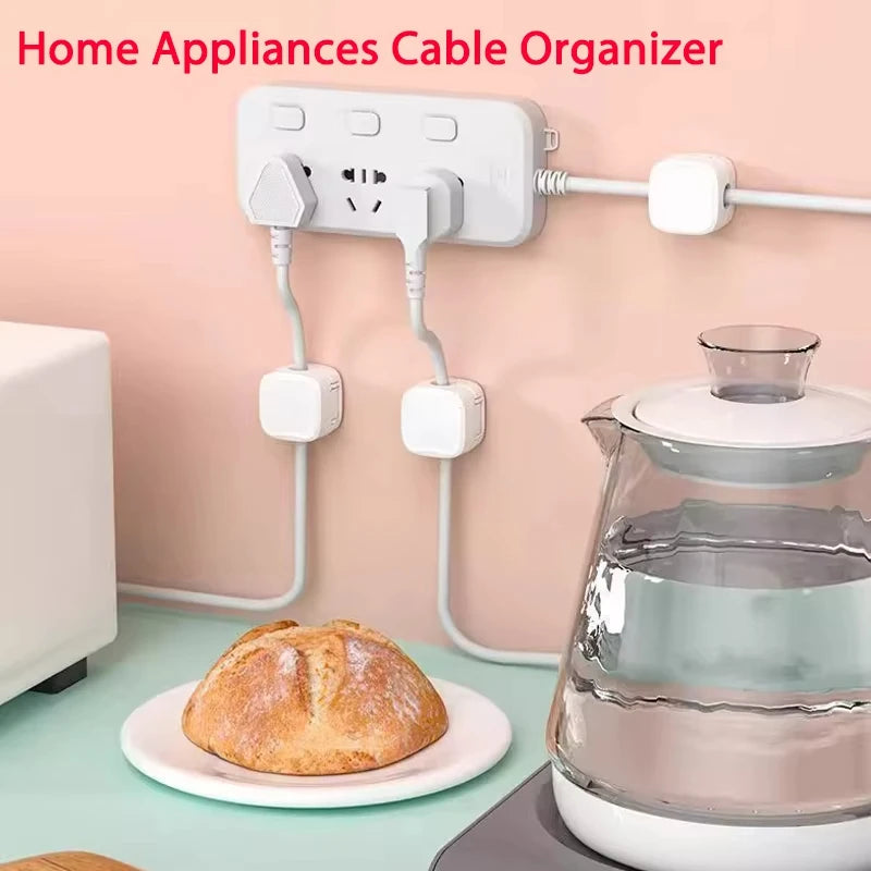 Magnetic Cable Clips – Adjustable Cord Holder Set (Desk, Car & Home)
