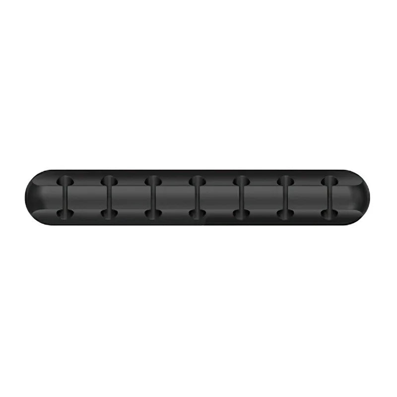Silicone Cable Organizer Strip – 5 Slot Cord Holder for Desk & Nightstand