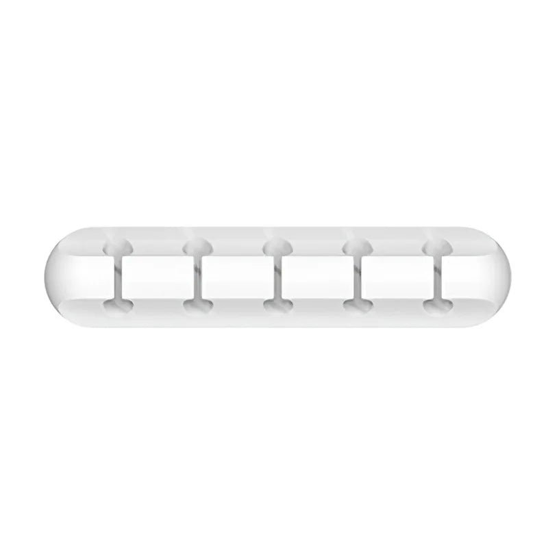 Silicone Cable Organizer Strip – 5 Slot Cord Holder for Desk & Nightstand